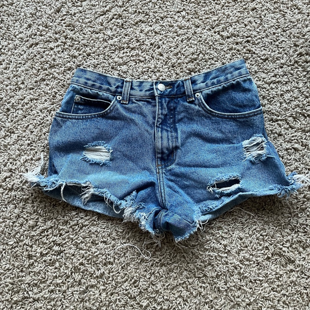 Eunina distressed denim cutoff shorts